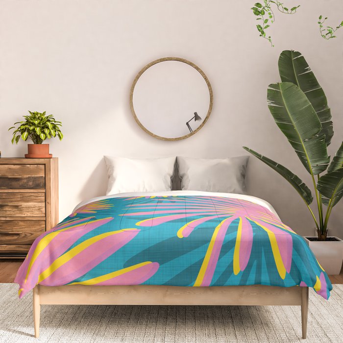 Bright Tropical Palms Comforter Gallery Image 3