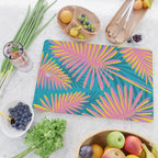 Bright Tropical Palms Cutting Board Gallery Image 2
