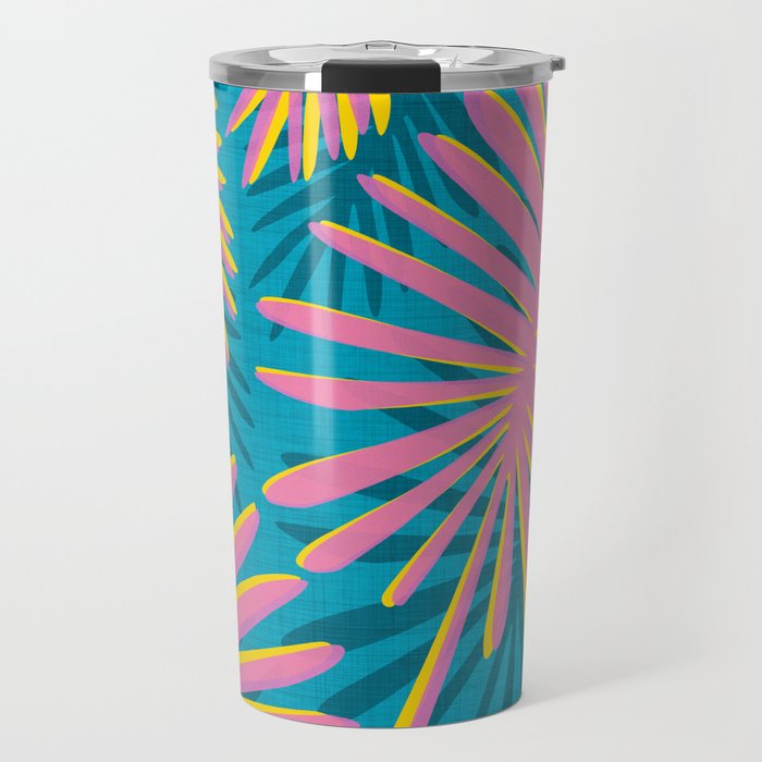 Bright Tropical Palms Travel Mug Gallery Image 1