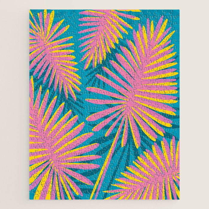 Bright Tropical Palms Jigsaw Puzzle Gallery Image 1