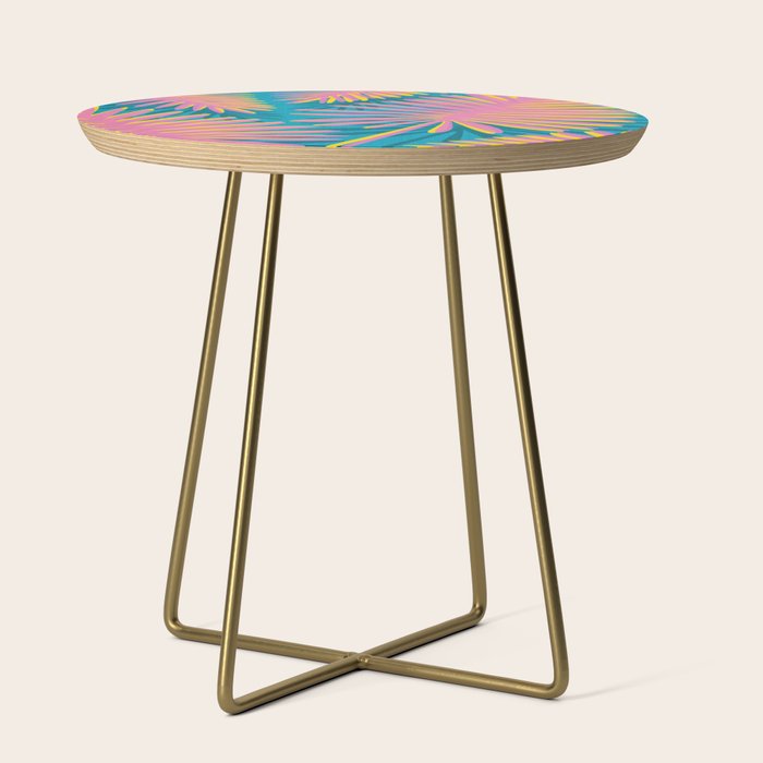 Bright Tropical Palms Side Table Gallery Image 1