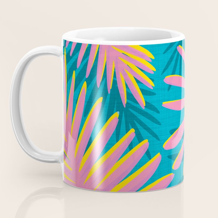 Bright Tropical Palms Coffee Mug Gallery Image 3