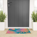 Bright Tropical Palms Welcome Mat Gallery Image 3