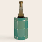 Flux Midcentury Modern Check Grid Pattern in Jade Green Wine Chiller Gallery Image 2