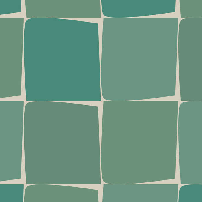 Flux Midcentury Modern Check Grid Pattern in Jade Green Coffee Mug Gallery Image 2