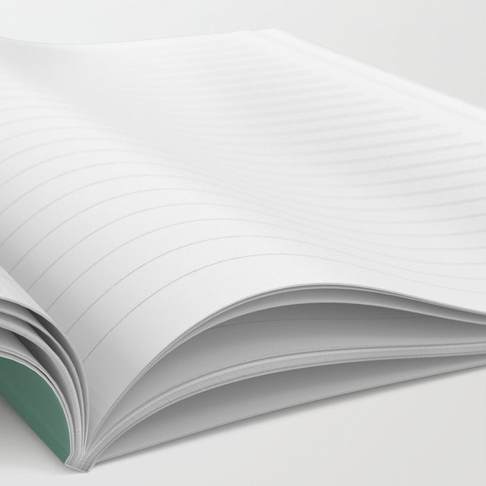Flux Midcentury Modern Check Grid Pattern in Jade Green Notebook Gallery Image 2