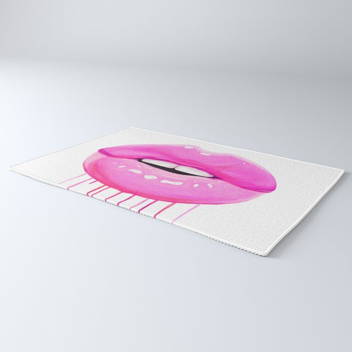Pink lips Rug Gallery Image 3