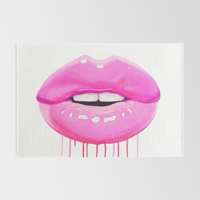 Pink lips Rug Gallery Image 2