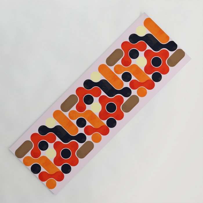 Mid-century geometry no4 Yoga Mat Gallery Image 1