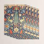 Enchanted Mythical Beasts 17th Century Persian Rug Print Wrapping Paper Gallery Image 3