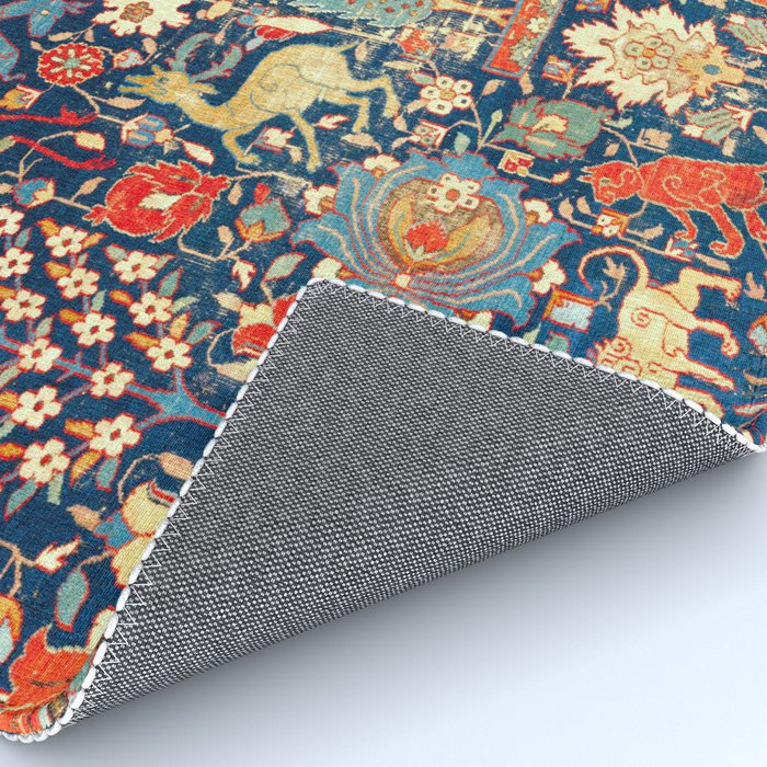 Enchanted Mythical Beasts 17th Century Persian Rug Print Rug Gallery Image 4