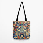 Enchanted Mythical Beasts 17th Century Persian Rug Print Tote Bag Gallery Image 2
