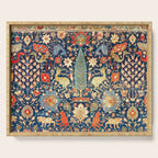 Enchanted Mythical Beasts 17th Century Persian Rug Print Serving Tray Gallery Image 1