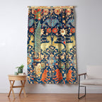 Enchanted Mythical Beasts 17th Century Persian Rug Print Window Curtain Gallery Image 5