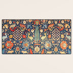 Enchanted Mythical Beasts 17th Century Persian Rug Print Desk Mat Gallery Image 3