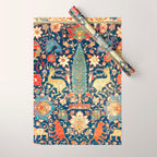 Enchanted Mythical Beasts 17th Century Persian Rug Print Wrapping Paper Gallery Image 1