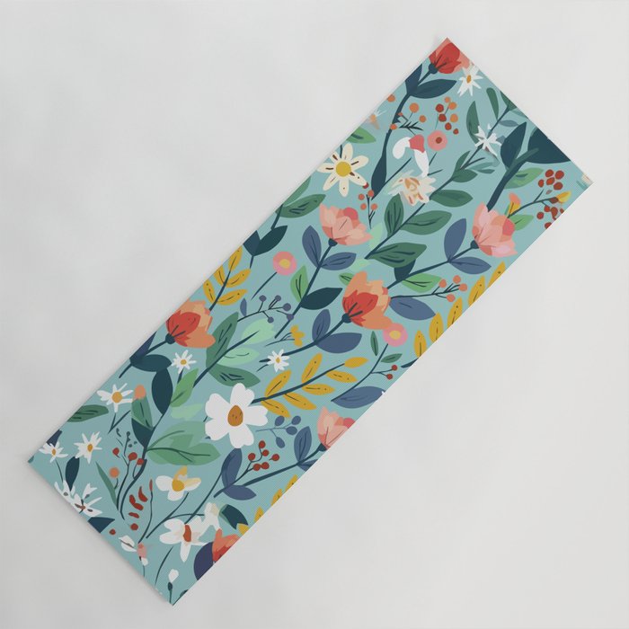 Whimsy Floral Infusion Yoga Mat Gallery Image 1