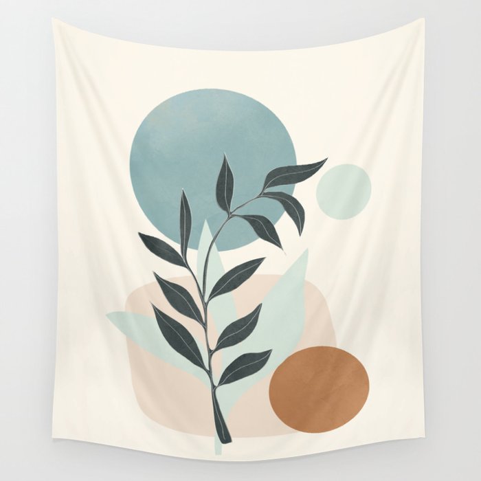 Azzurro Shapes No 53 Wall Tapestry Gallery Image 4