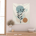 Azzurro Shapes No 53 Wall Tapestry Gallery Image 2