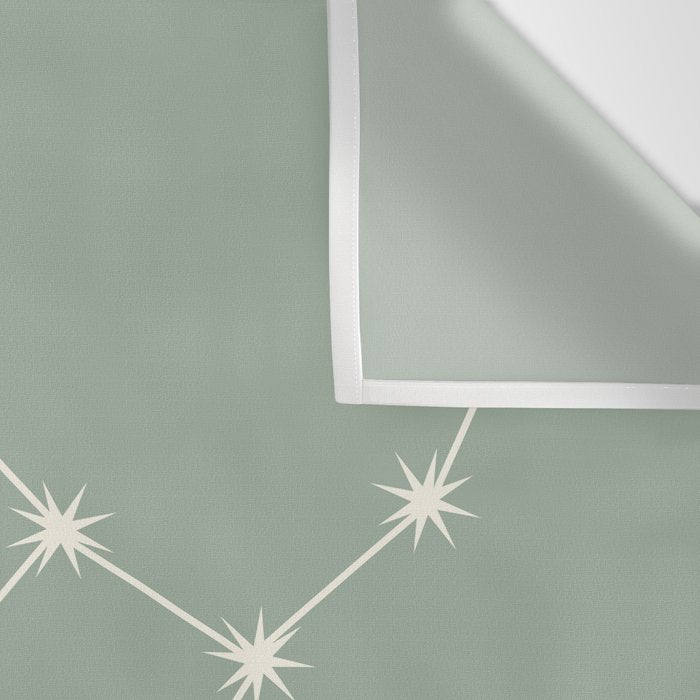 Virgo Zodiac Star Constellation Line Art Soft Sage Wall Tapestry Gallery Image 3
