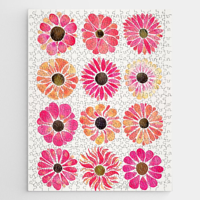 Flower Power - Pink Jigsaw Puzzle Gallery Image 1