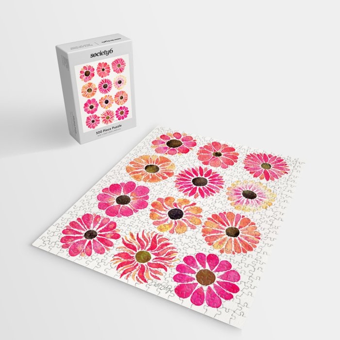 Flower Power - Pink Jigsaw Puzzle Gallery Image 2