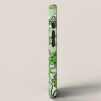 Retro Garden 60s 70s Lime Green Floral Gingham Flowers Pattern iPhone Case Gallery Image 2