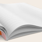 Groovy Retro Liquid Swirl Abstract Orange and Pink Pattern 3 Notebook Gallery Image 2
