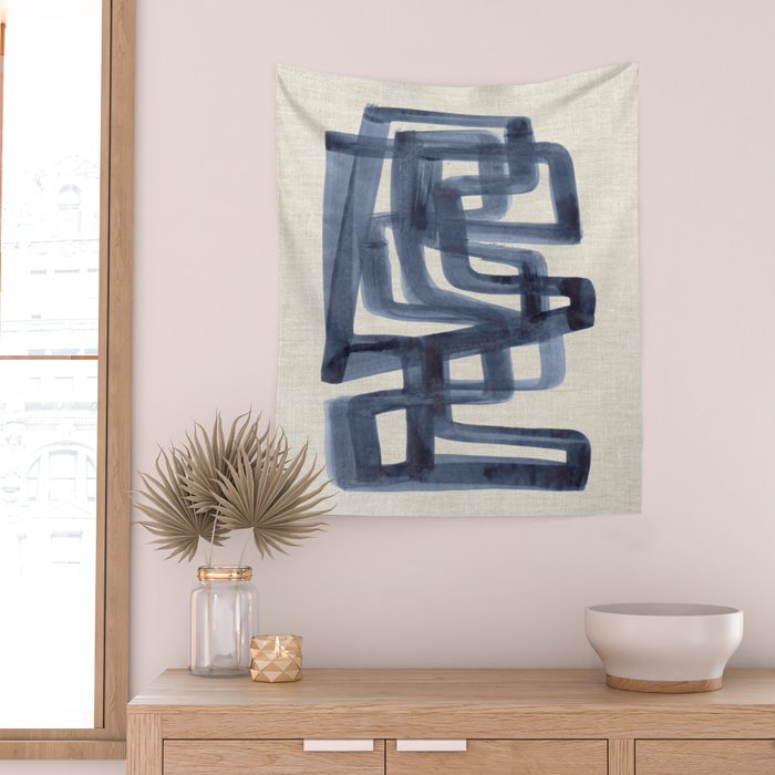 Winter Streets Wall Tapestry Gallery Image 2