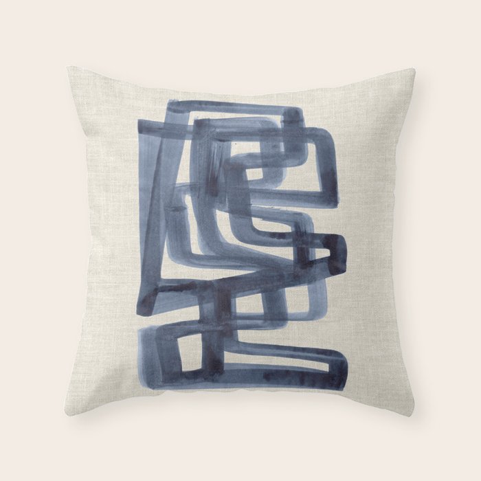Winter Streets Throw Pillow Gallery Image 1