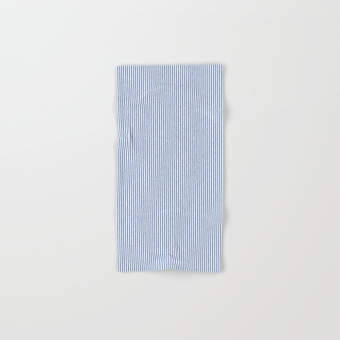 linen textured stripes - coastal blue Bath Towel Gallery Image 1