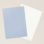 linen textured stripes - coastal blue Stationery Card Gallery Image 2