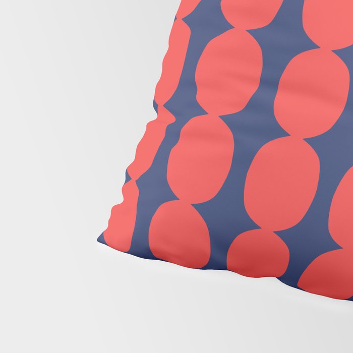 Ember and Navy Bubble Chain Pillow Sham Gallery Image 4