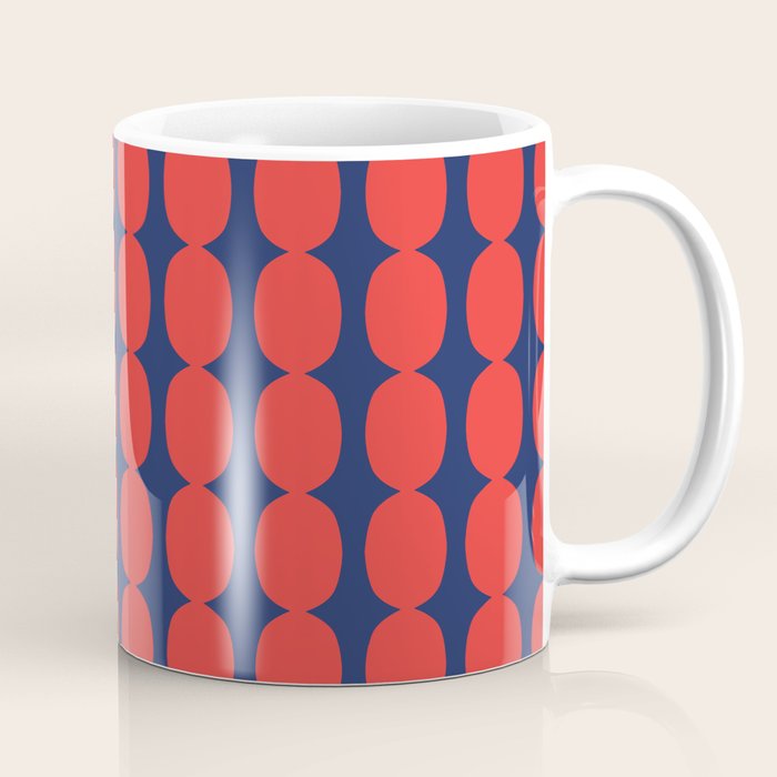 Ember and Navy Bubble Chain Coffee Mug Gallery Image 1