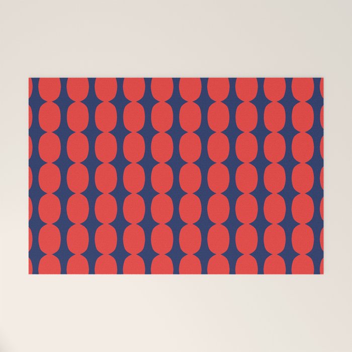Ember and Navy Bubble Chain Welcome Mat Gallery Image 1