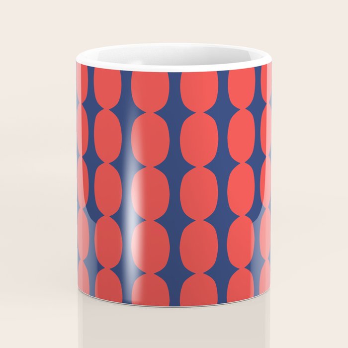 Ember and Navy Bubble Chain Coffee Mug Gallery Image 4