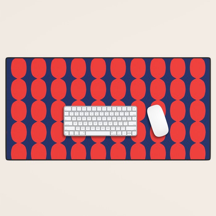 Ember and Navy Bubble Chain Desk Mat Gallery Image 1
