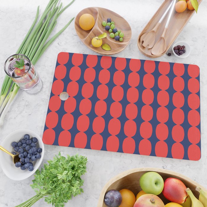 Ember and Navy Bubble Chain Cutting Board Gallery Image 2