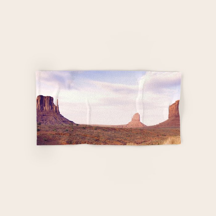 Monument Valley View, Arizona, color photographic National Park art print Bath Towel Gallery Image 1