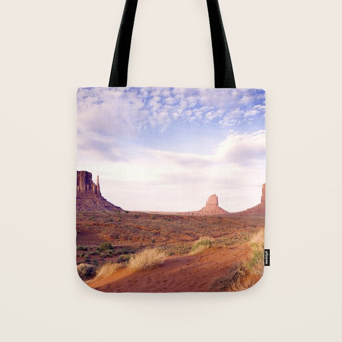 Monument Valley View, Arizona, color photographic National Park art print Tote Bag Gallery Image 1