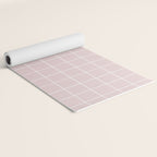 Grid (Light Pink) Yoga Mat Gallery Image 2