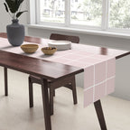 Grid (Light Pink) Table Runner Gallery Image 2