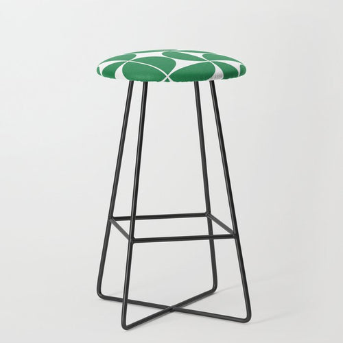 Mid Century Modern Geometric 04 Green Stool Gallery Image 1