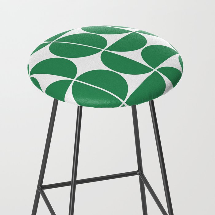 Mid Century Modern Geometric 04 Green Stool Gallery Image 2