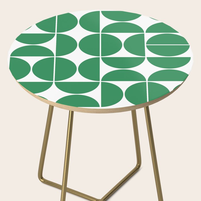 Mid Century Modern Geometric 04 Green Side Table Gallery Image 2