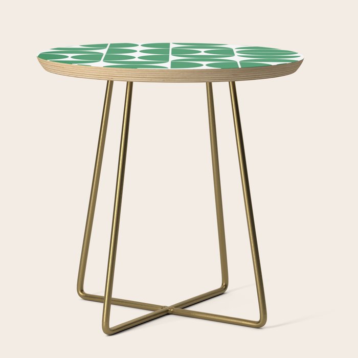 Mid Century Modern Geometric 04 Green Side Table Gallery Image 1