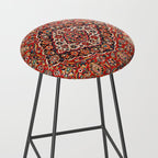 Kashan  Antique Central Persian Rug Print Stool Gallery Image 2