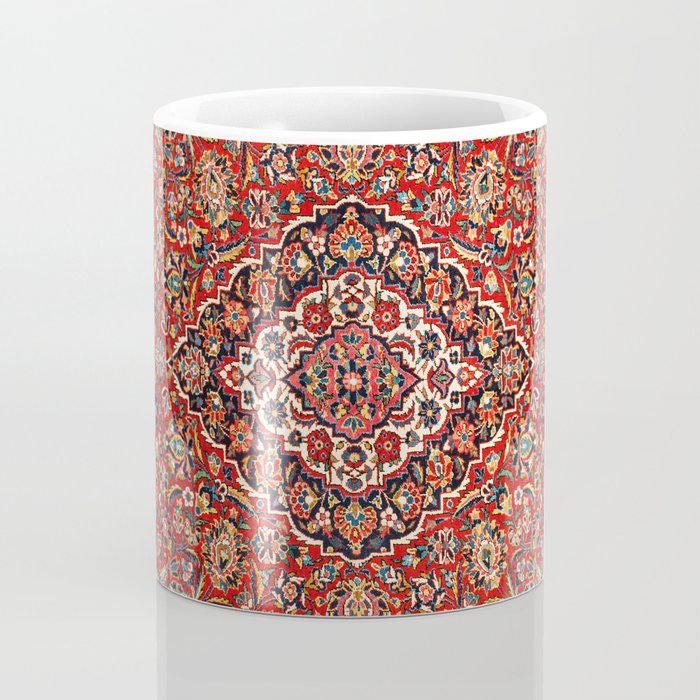 Kashan  Antique Central Persian Rug Print Coffee Mug Gallery Image 4