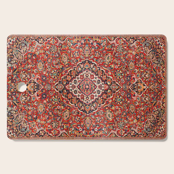 Kashan  Antique Central Persian Rug Print Cutting Board Gallery Image 1