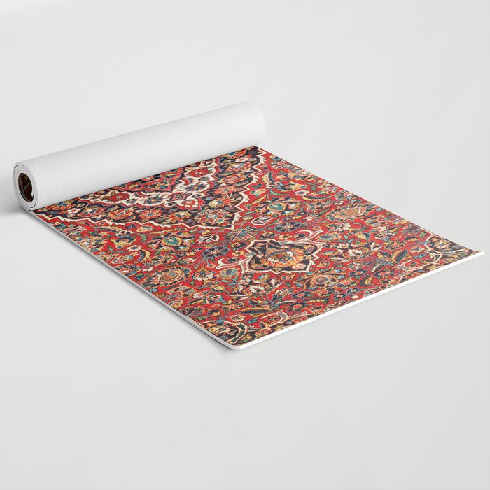 Kashan  Antique Central Persian Rug Print Yoga Mat Gallery Image 2